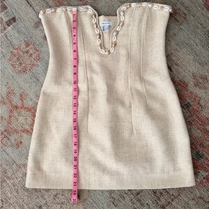 H&M Edition Cream Dress with Shell Accents